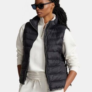 NWT Zara Quilted Black puffer vest size small gorbcore outdoor street wear